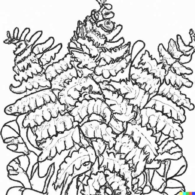 samambaias para colorir 4 2 samambaias para colorir 4 2