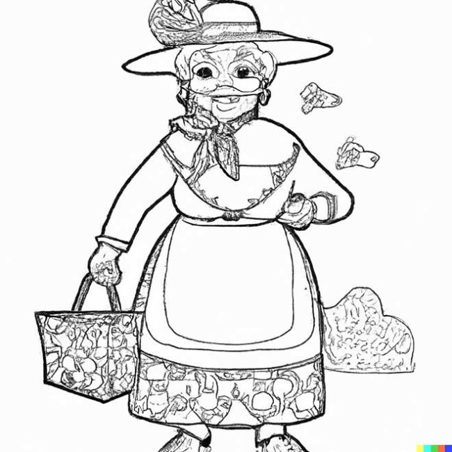 velhinha para imprimir e pintar 4 2