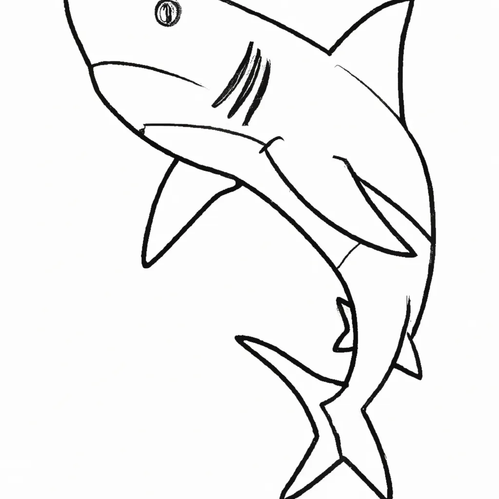 40+ Desenhos de Bebê Tubarão para Imprimir e Colorir/Pintar