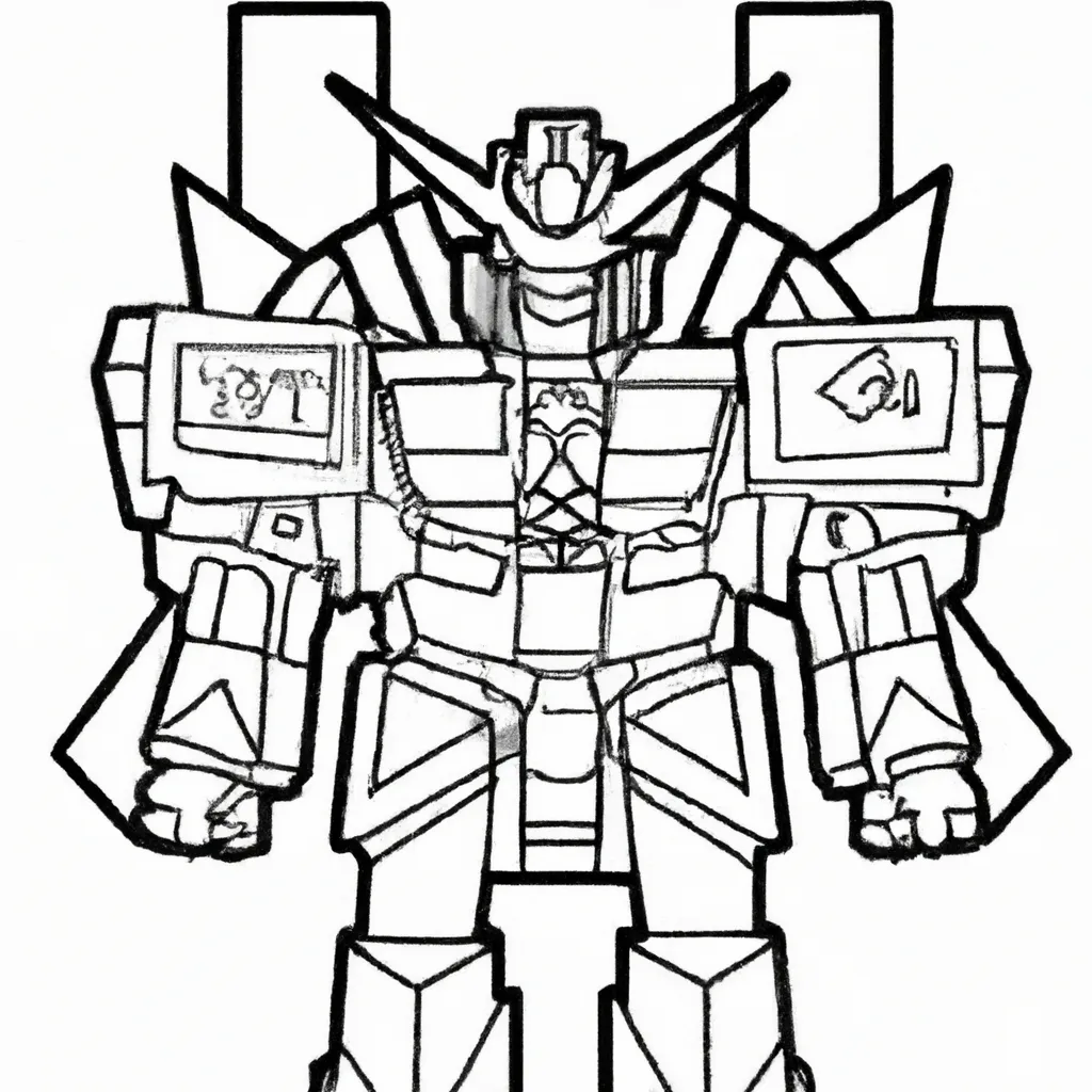 Colorir Megazord 542