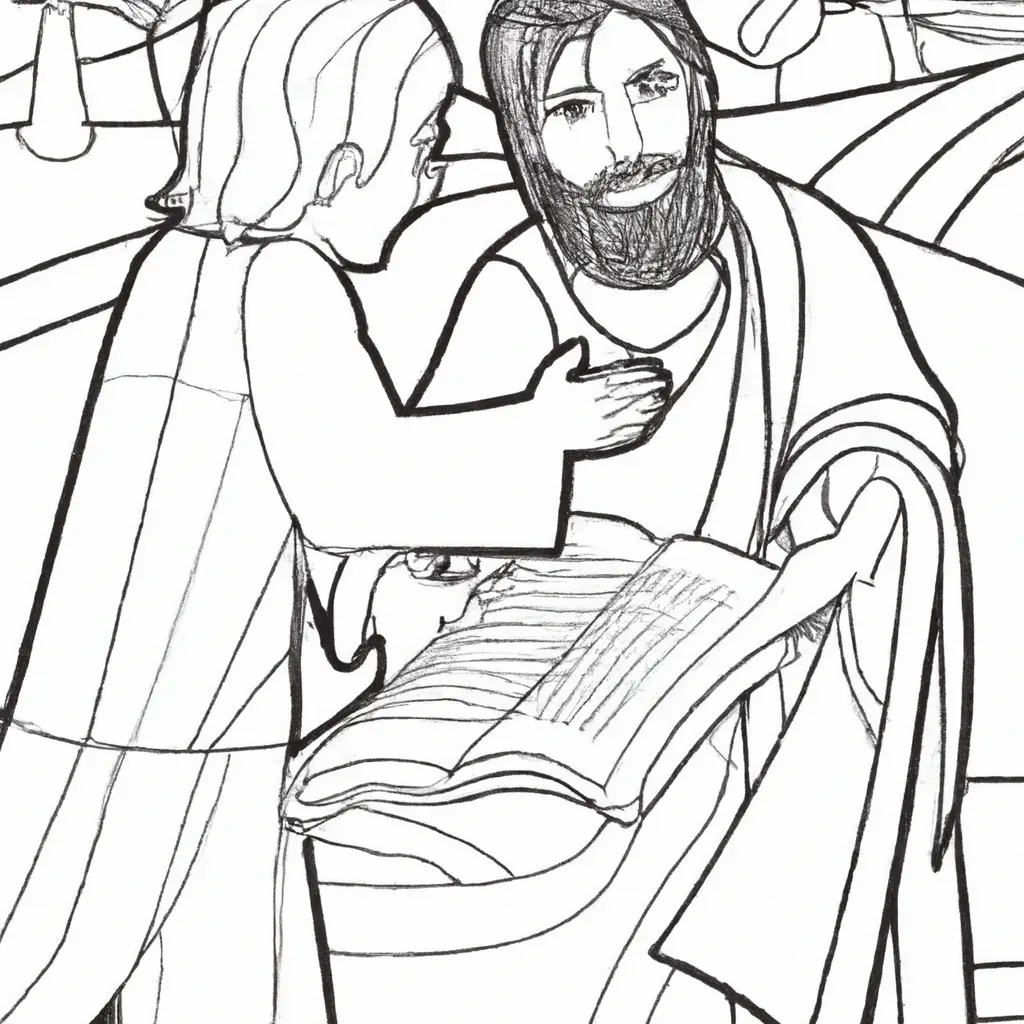 Colorir Milagres de Jesus 136