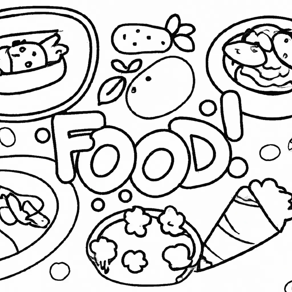 Colorir comidas fofas 868
