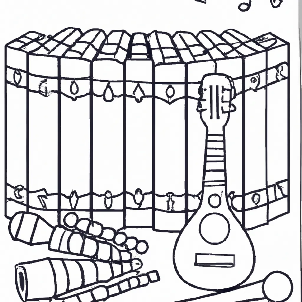 40+ Desenhos de Instrumentos Musicais para Imprimir e Colorir/Pintar