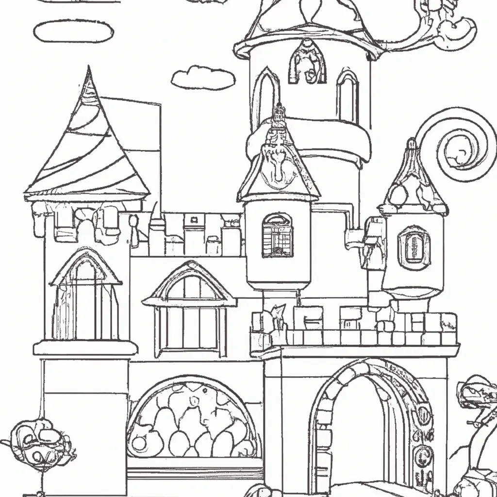 Desenhos Castelo de Princesa 456 2