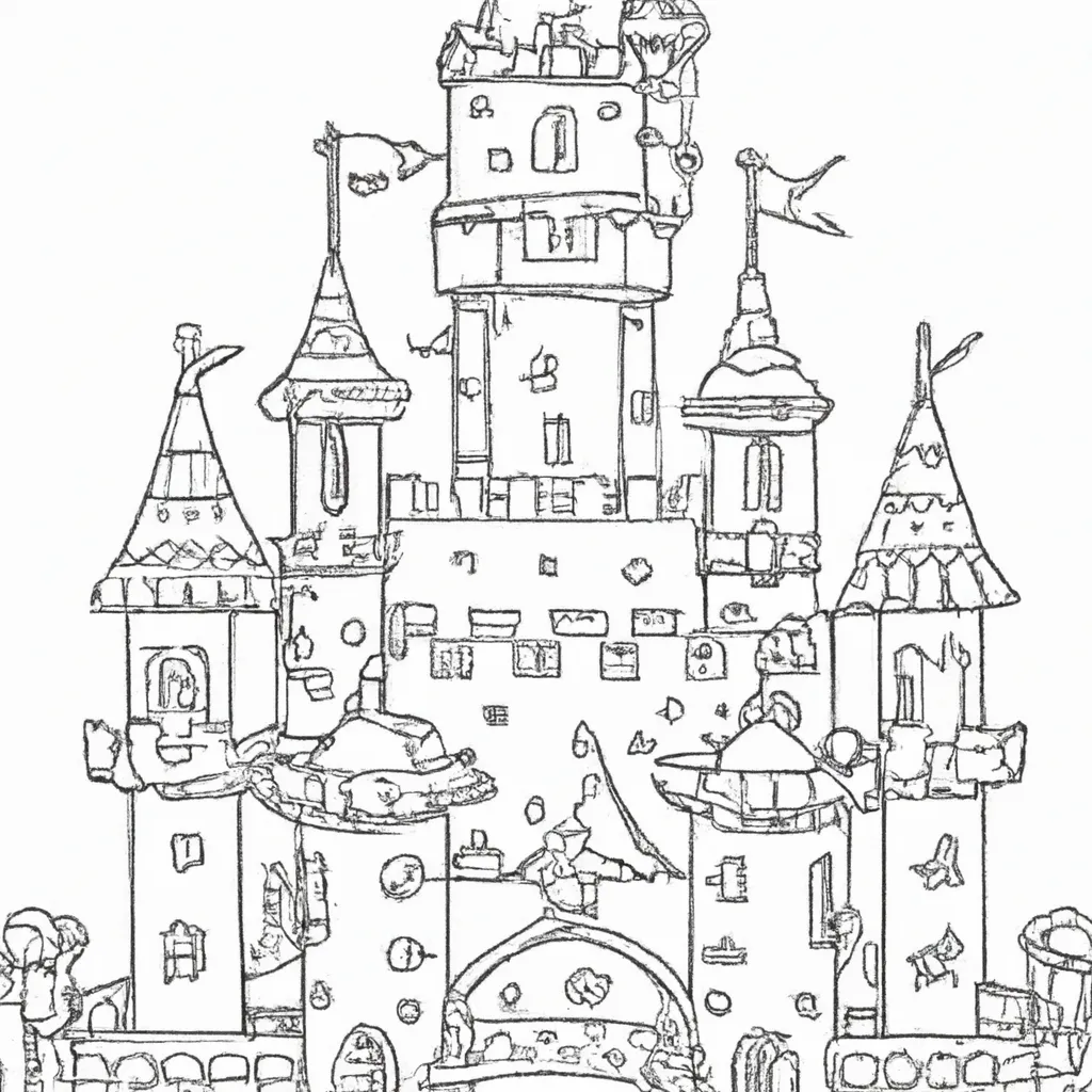 Desenhos Castelo de Princesa 789 2