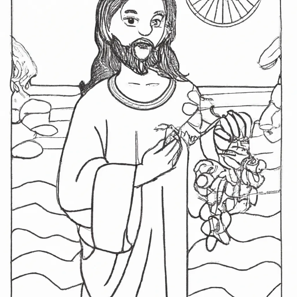 Desenhos Milagres de Jesus 455 3