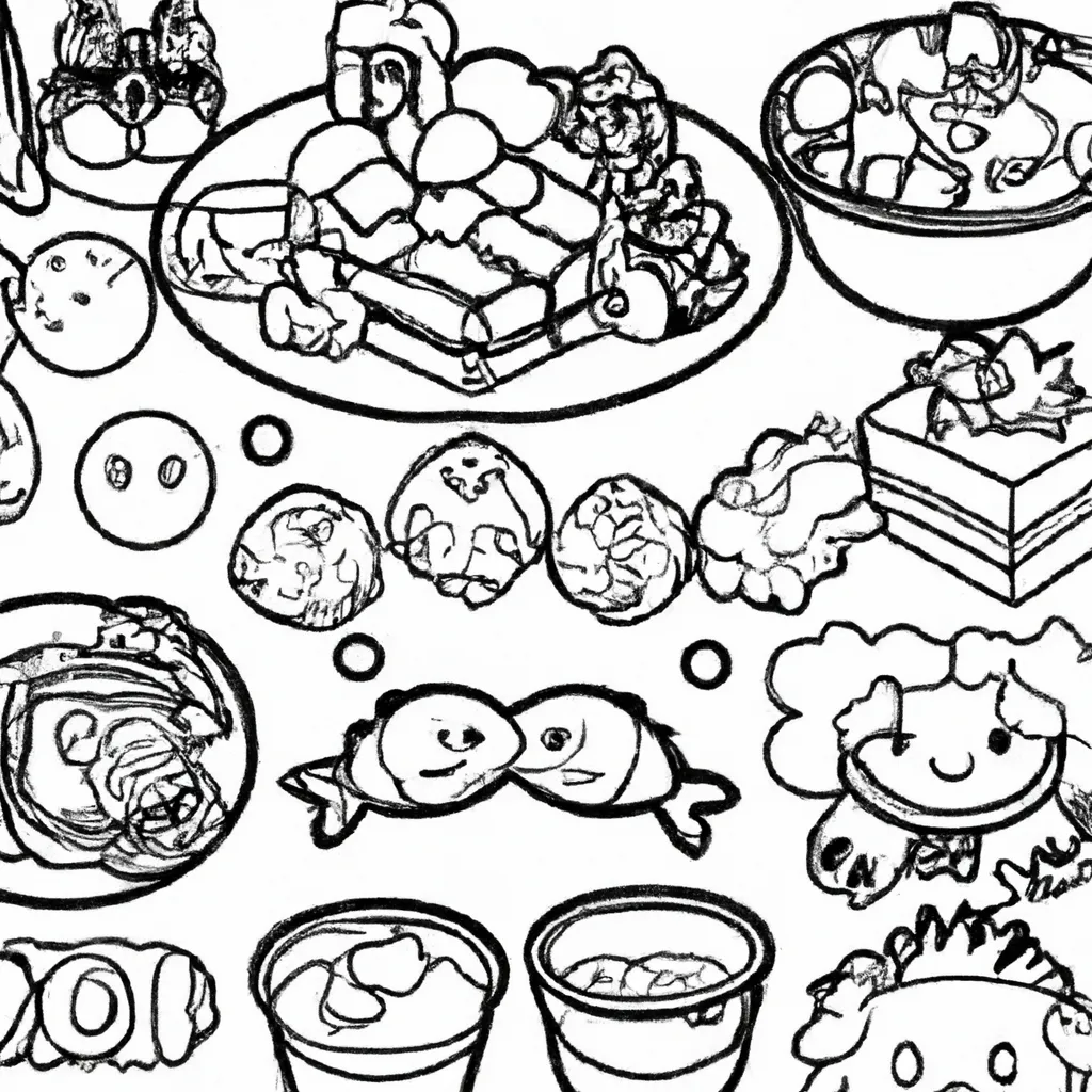 Desenhos comidas fofas 220