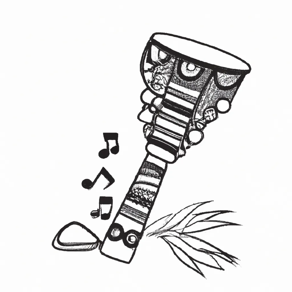 40+ Desenhos de Instrumentos Musicais Indígenas para Imprimir e Colorir ...