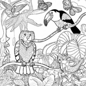 40+ Desenhos de Animais da Amazônia para Imprimir e Colorir/Pintar