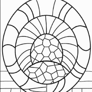 40+ Desenhos de Arte Mosaico para Imprimir e Colorir/Pintar