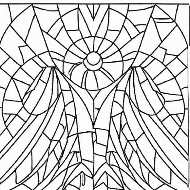 40+ Desenhos de Arte Mosaico para Imprimir e Colorir/Pintar