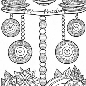 20+ Desenhos de Balança para Imprimir e Colorir/Pintar