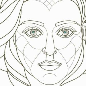40+ Desenhos de Rosto Feminino para Imprimir e Colorir/Pintar