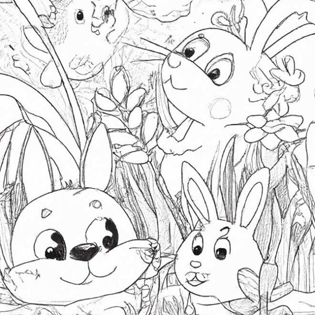 colorir Animais de Jardim 6730545 scaled