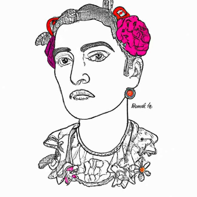 colorir Frida Kahlo 4949852 scaled