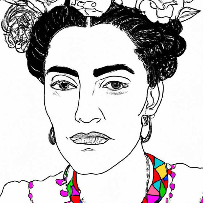 colorir Frida Kahlo 8079087 scaled