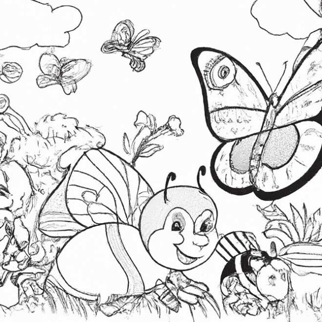 colorir animais de jardim 9443837 scaled