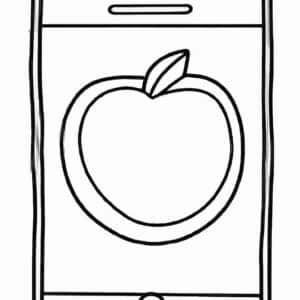 40+ Desenhos de iPhone para Imprimir e Colorir/Pintar