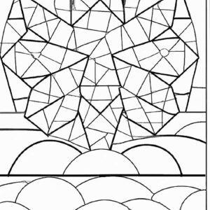 40+ Desenhos de Arte Mosaico para Imprimir e Colorir/Pintar