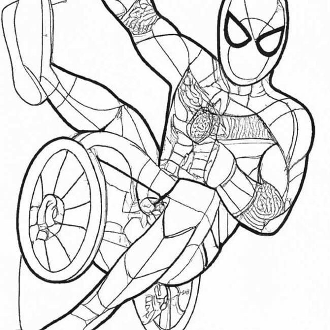 desenhos homem aranha de moto 4304744 scaled