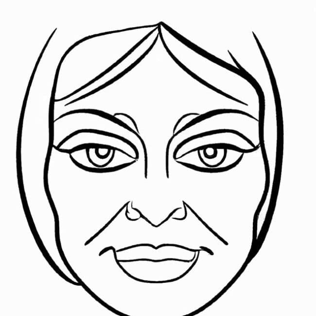 40+ Desenhos de Rosto Feminino para Imprimir e Colorir/Pintar