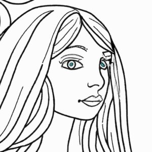 40+ Desenhos de Rosto Feminino para Imprimir e Colorir/Pintar