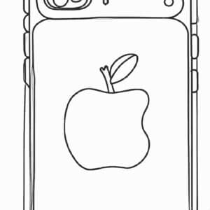 40+ Desenhos de iPhone para Imprimir e Colorir/Pintar