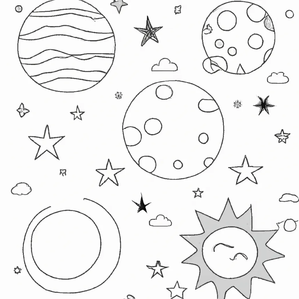 Atividades Como Desenhar Estrelas Planetas e Nebulosas2