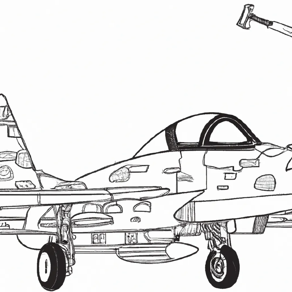 Colorir Aviao de guerra