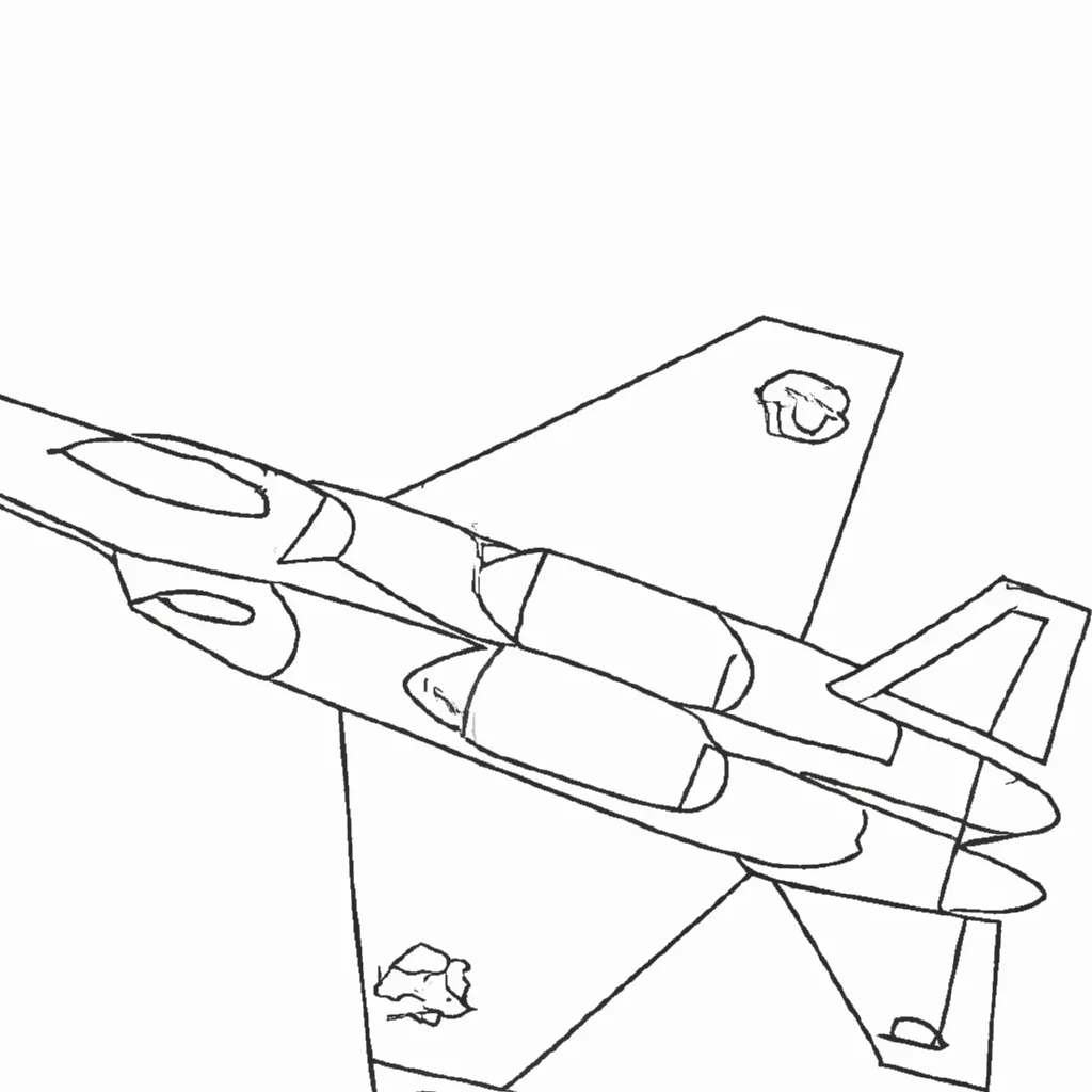 Colorir Aviao de guerra2