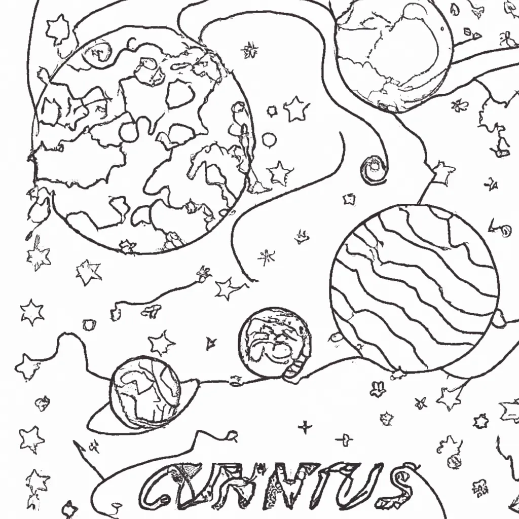 Colorir Como Desenhar Estrelas Planetas e Nebulosas