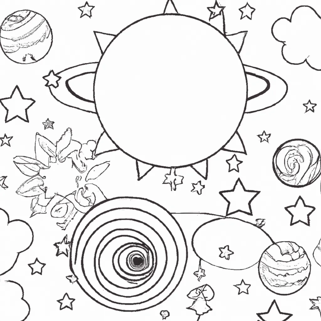Colorir Como Desenhar Estrelas Planetas e Nebulosas2