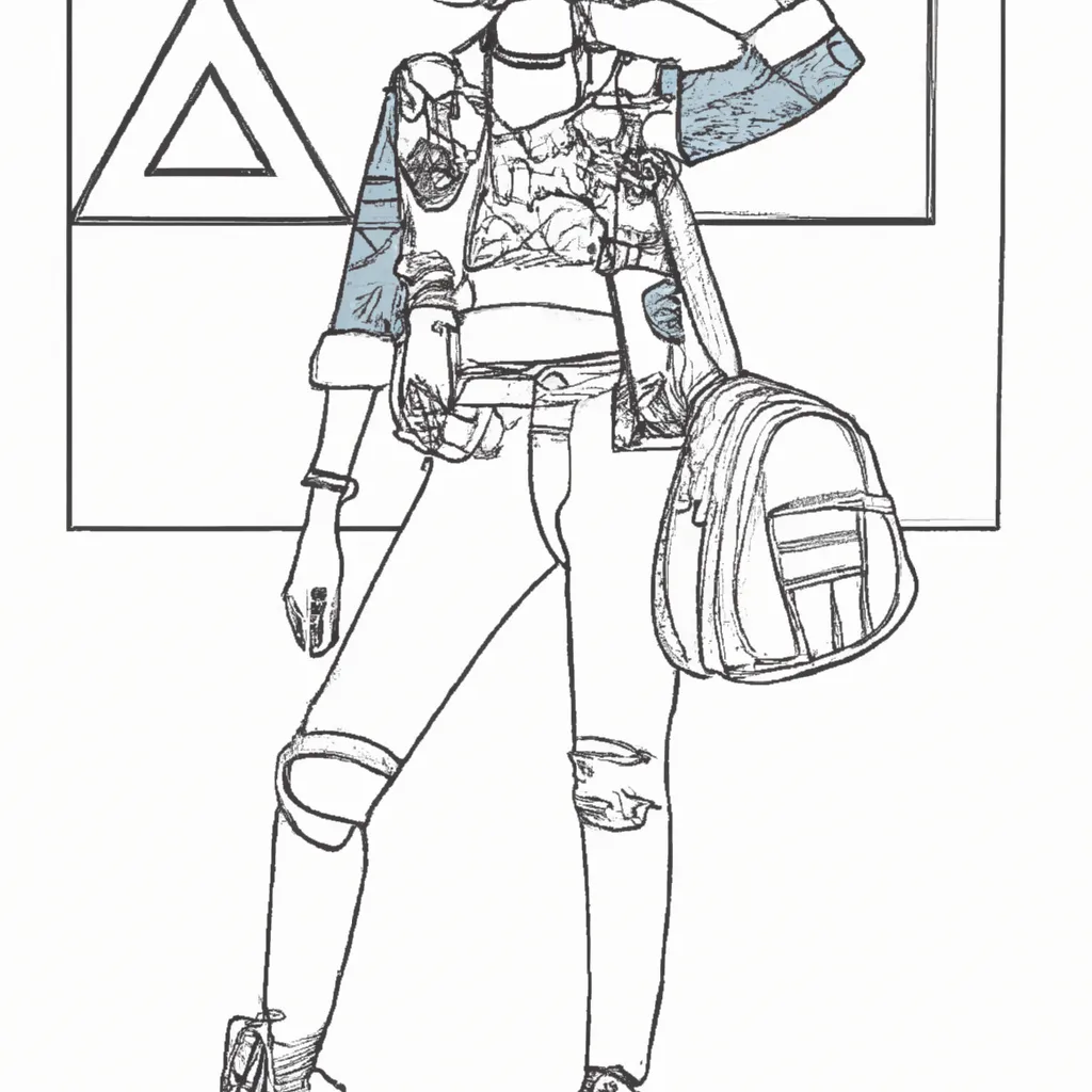 Colorir Como Desenhar Figuras de Moda Urbana2