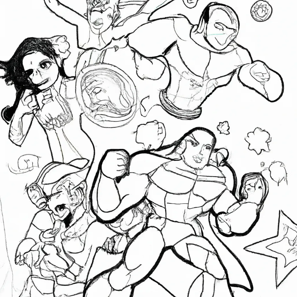 Colorir Como Desenhar Herois e Viloes Fantasticos