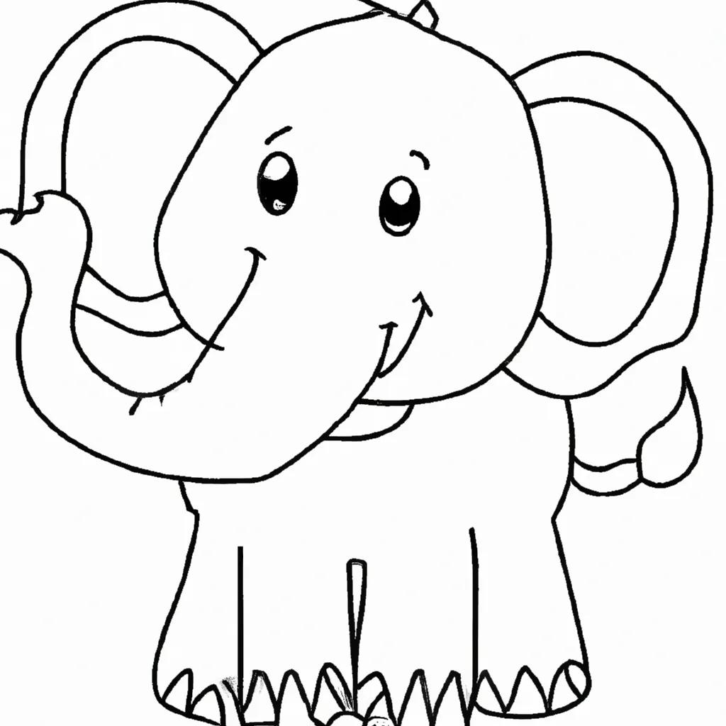 Colorir Elefante de Pelucia2