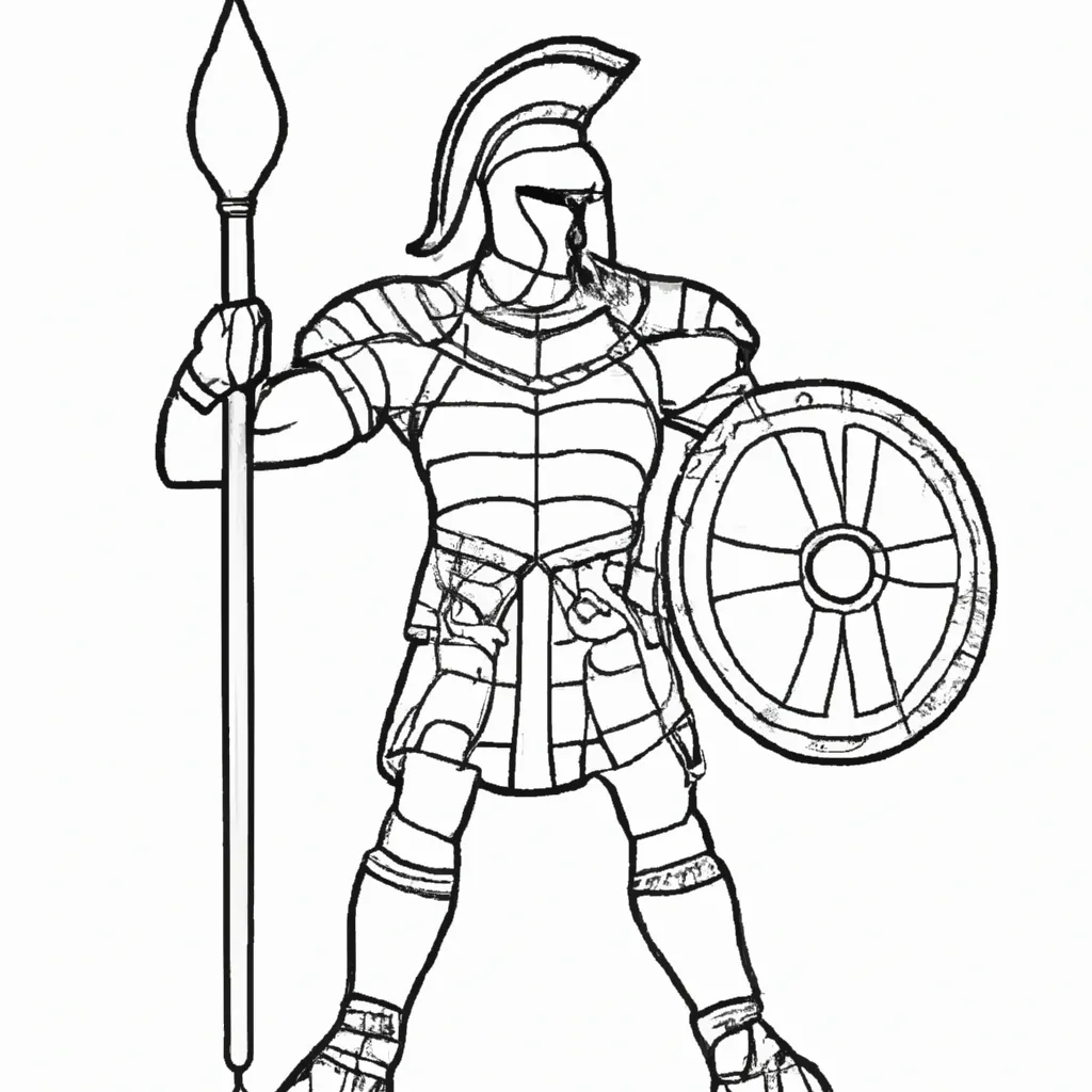 Colorir Gladiador Colorir Gladiador