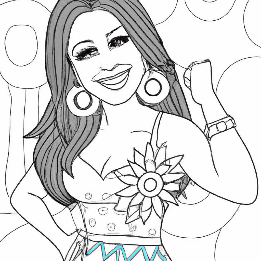 Colorir Ivete Sangalo2 Colorir Ivete Sangalo2