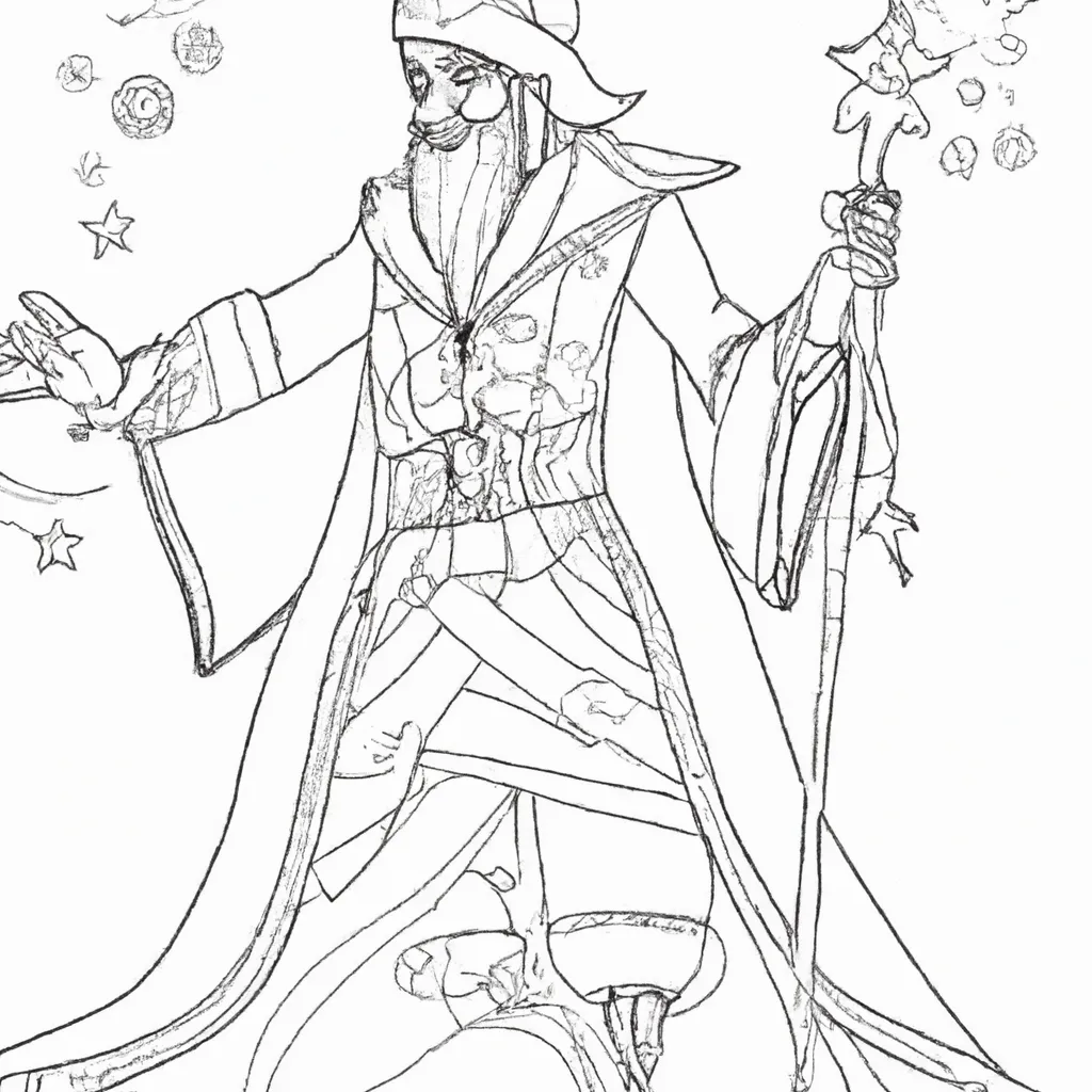 Colorir Mestre dos Magos2