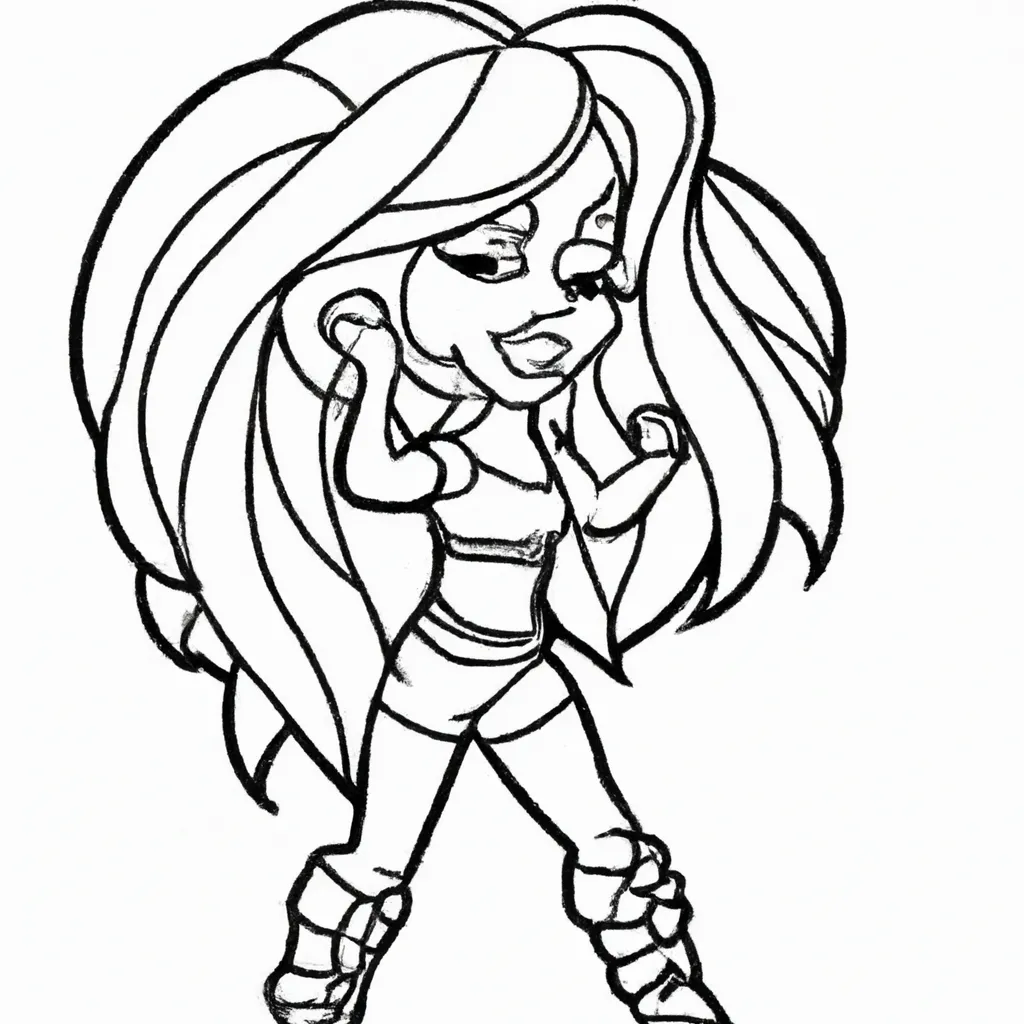 Colorir Shakira2 Colorir Shakira2