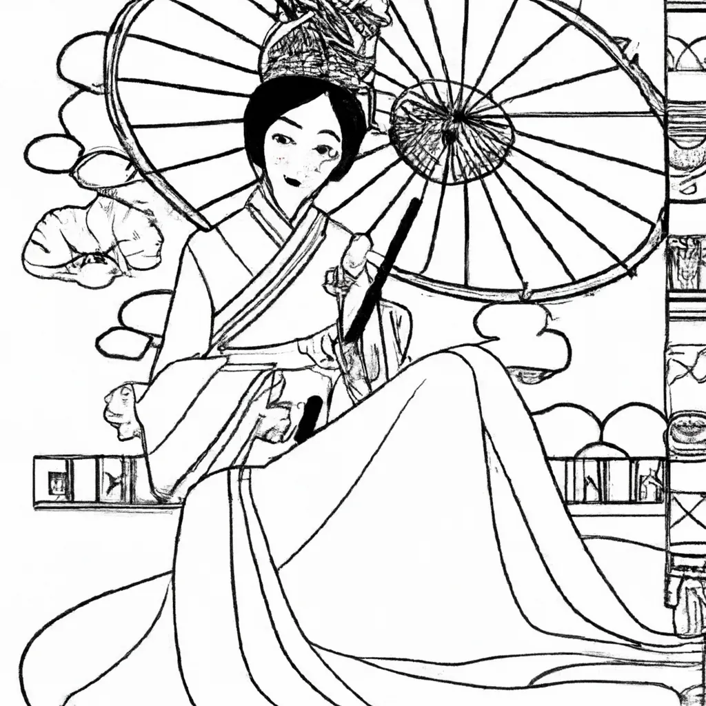 Descubra os Encantadores Desenhos Orientais para Imprimir e Colorir!