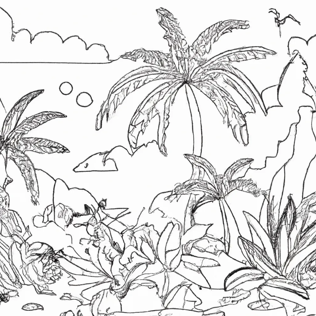 Desenhos Como Desenhar Exoticas Paisagens Tropicais2