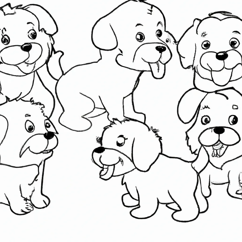 Desenhos de Filhotes de Cachorro para Imprimir e Colorir: Uma Delícia ...