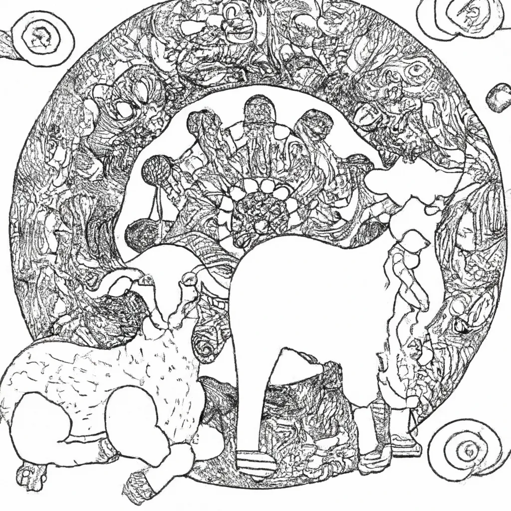 Desenhos Mandala de Carneiros