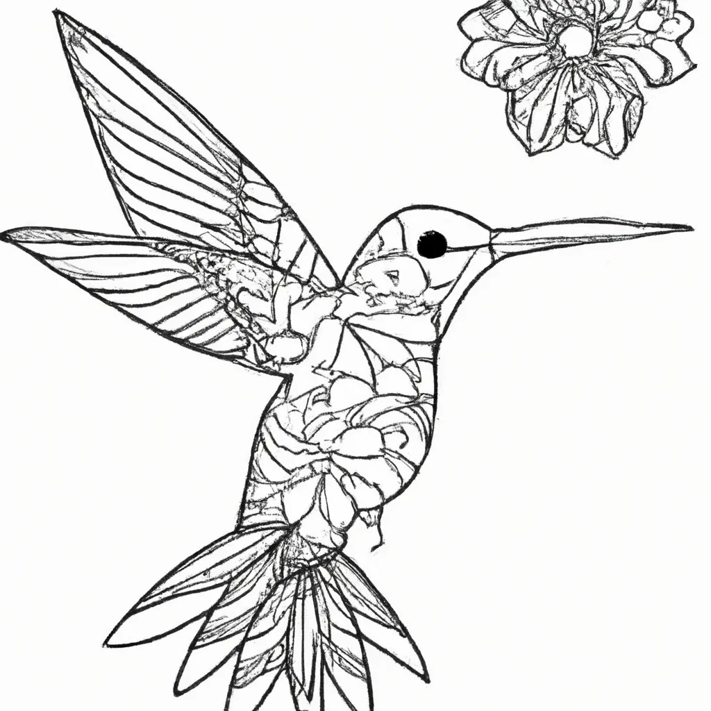 Desenhos colibri2