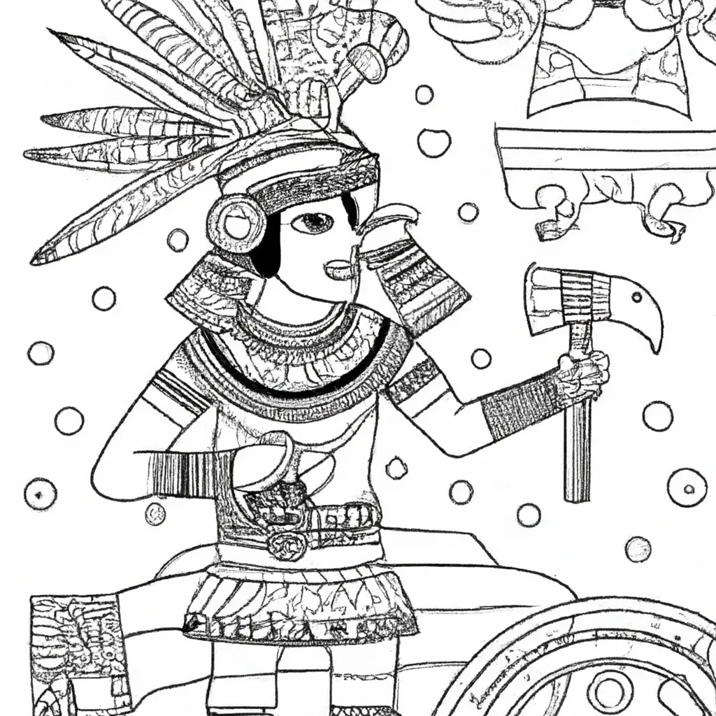 Descubra a Mitologia Inca com Desenhos para Imprimir e Colorir!