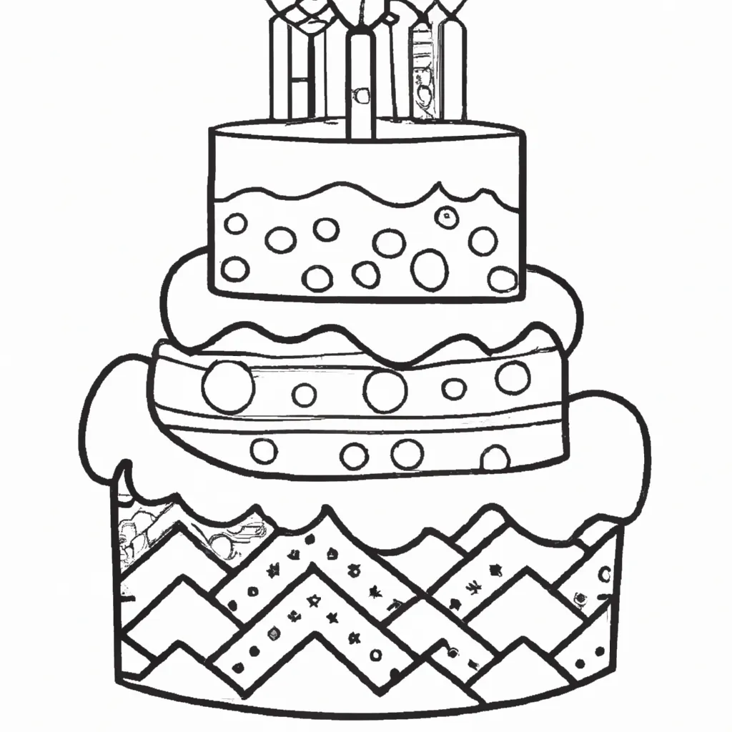 Bolo de Aniversário: Desenhos para Imprimir e Colorir que Vão Deixar o ...
