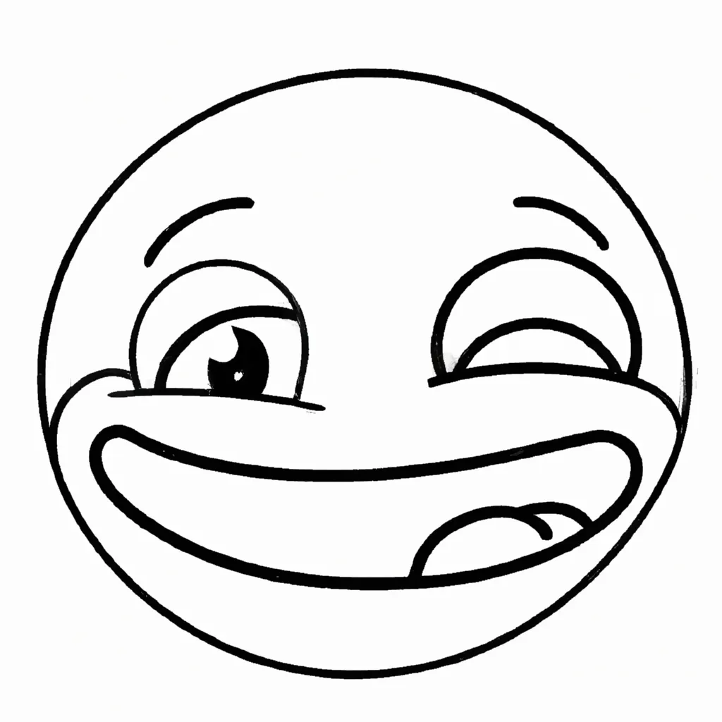 Figura desenho de emoji alegre Figura desenho de emoji alegre
