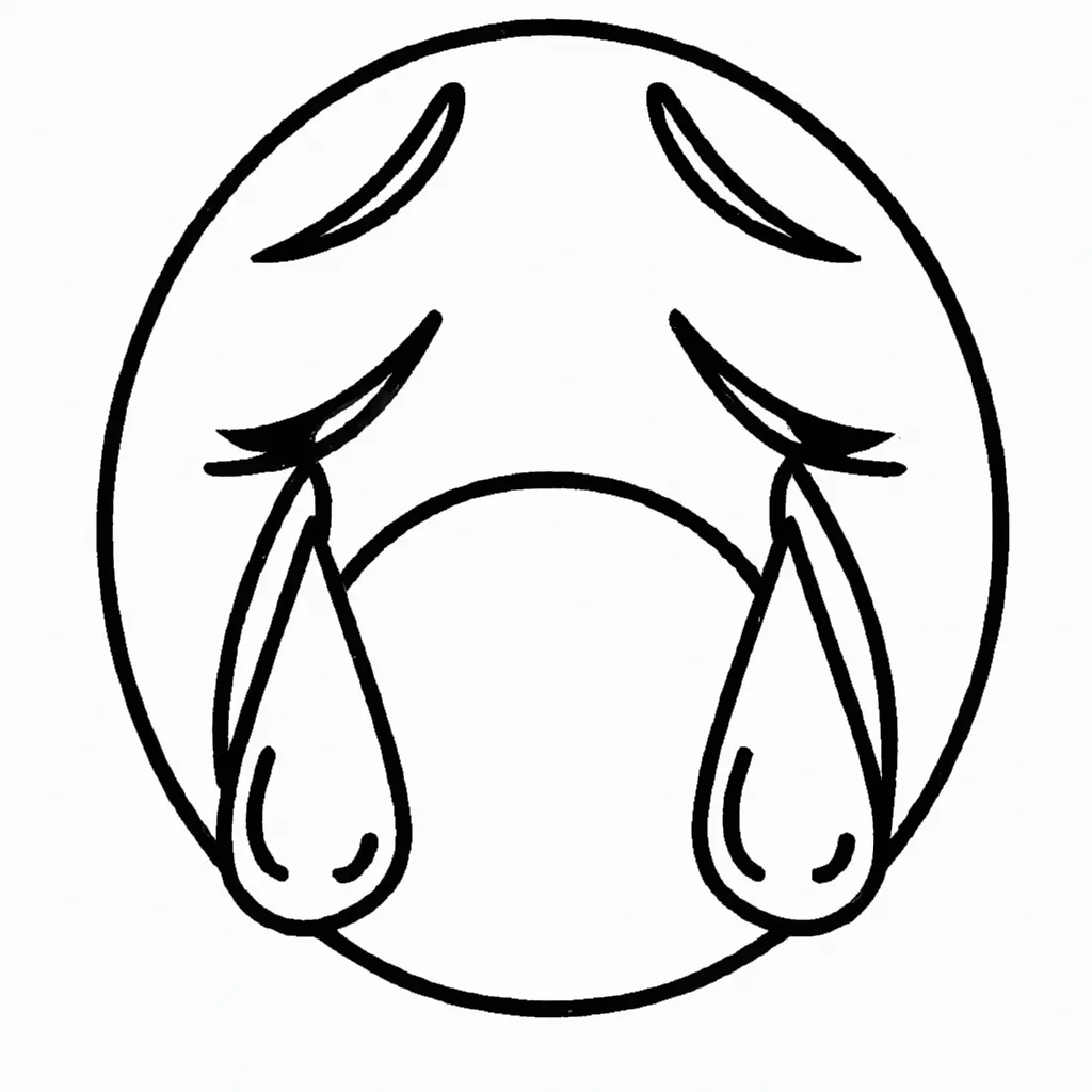 Figura desenho de emoji chorando2 Figura desenho de emoji chorando2