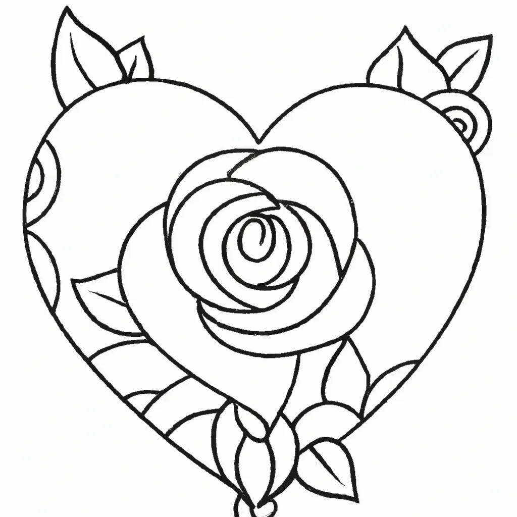 Imprimir Como Desenhar Coracoes e Rosas