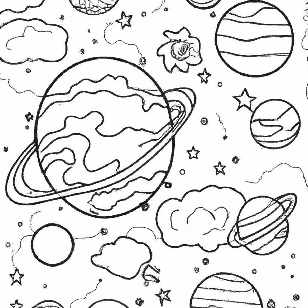 Imprimir Como Desenhar Estrelas Planetas e Nebulosas2
